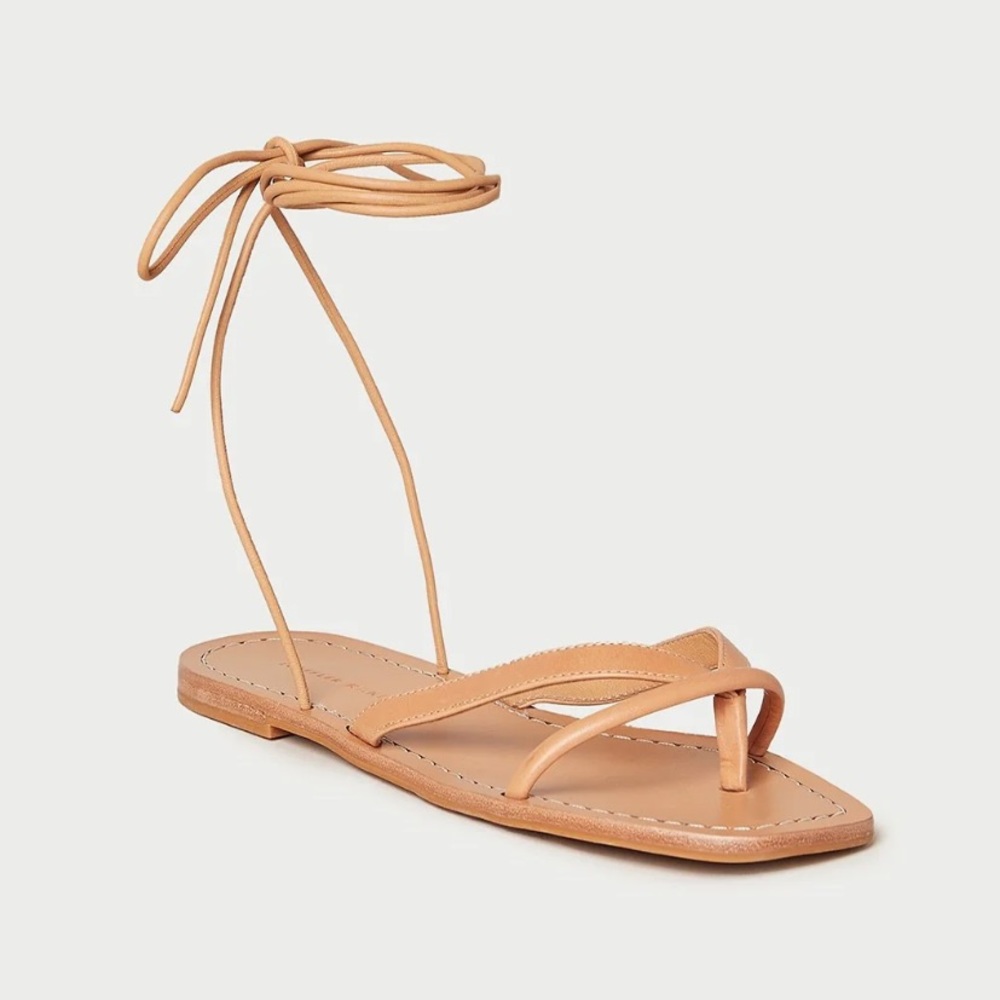 Loeffler Randal Lilla Honey Thong Wrap Sandal